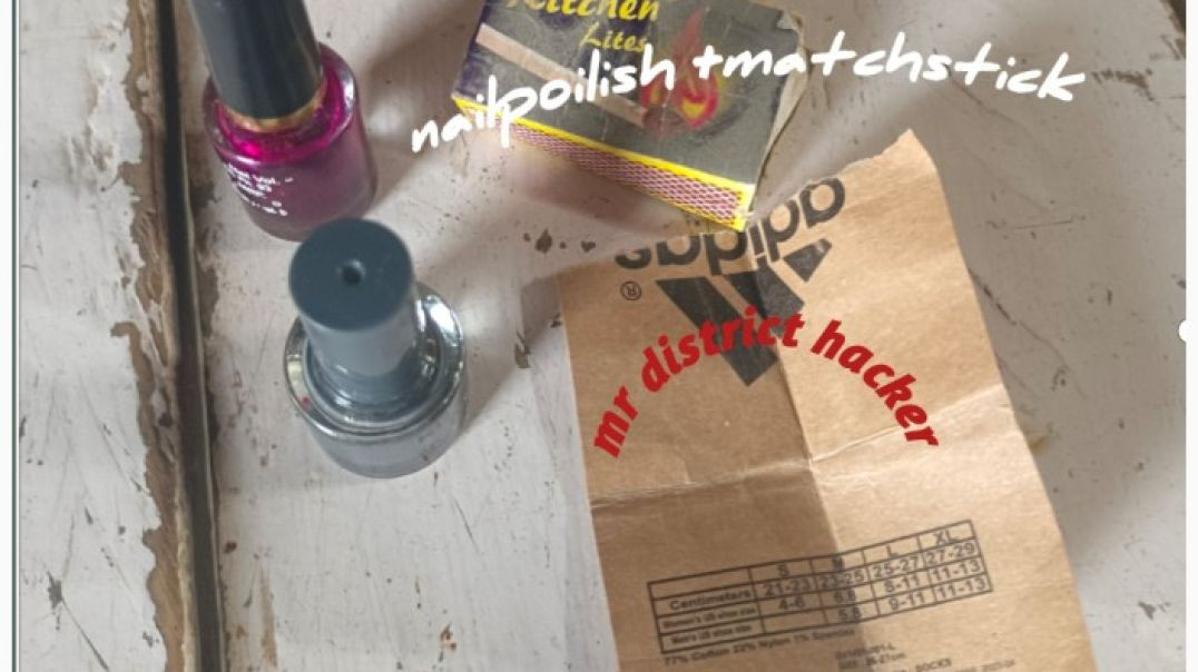 Nailpoilish +matchstick