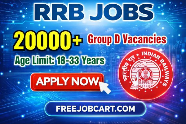 आरआरबी ग्रुप डी भर्ती 2026: 22000 पदों के लिए आवेदन करें