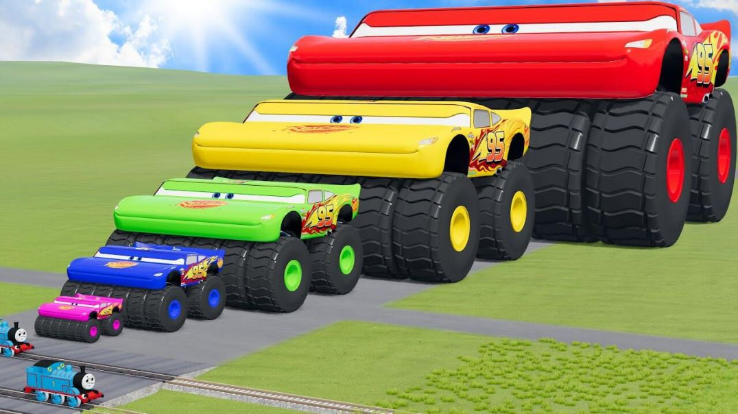 ⁣Big to Small lightning McQueen