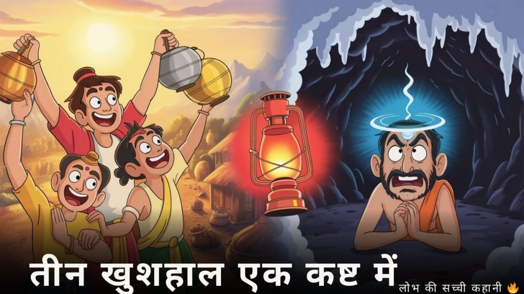 ⁣लालटेन की चमक और लोभ का पाठ | Lantern Glow Greed Moral Story in Hindi | Panchatantra Kahani | लोभ की