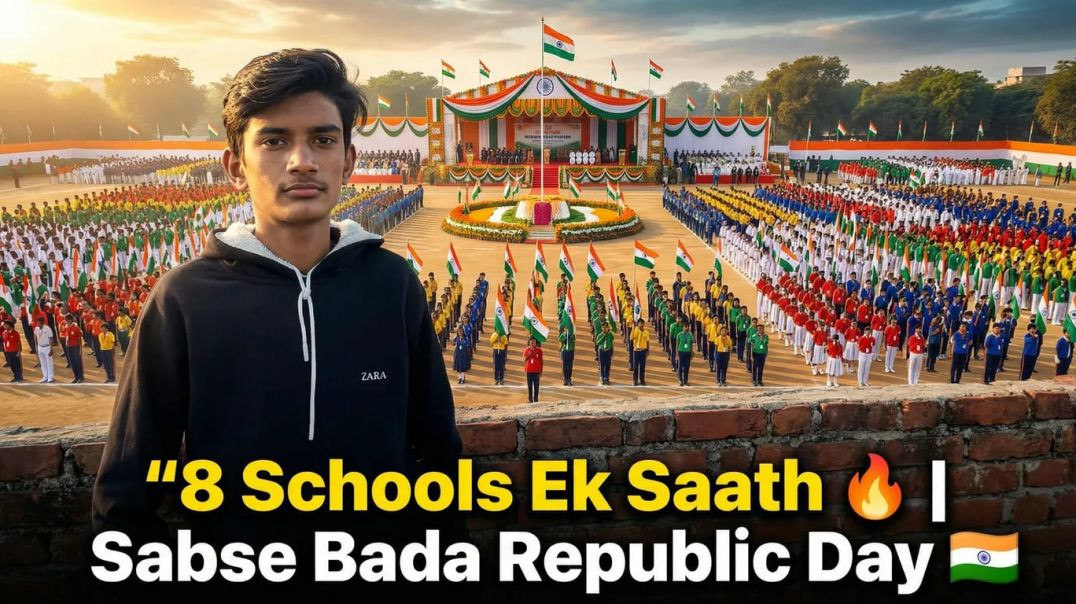 ⁣8 Schools Ek Saath 🇮🇳| Sabse Bada Republic Day Parade 😱| School Republic Day Vlog
