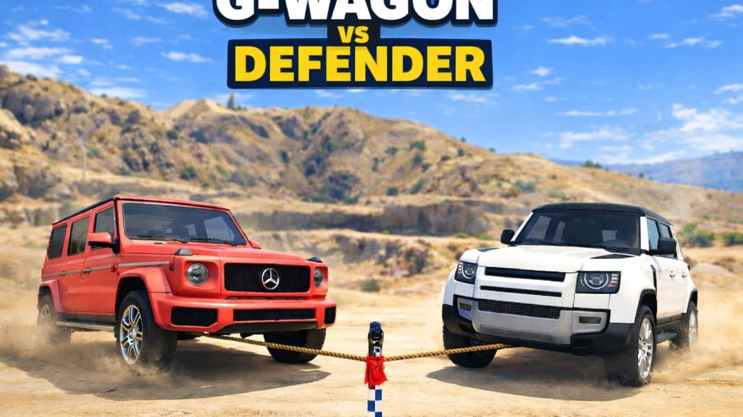 ⁣G-WAGON VS DEFENDER CAR RACE IN INDIA GAME PLAY