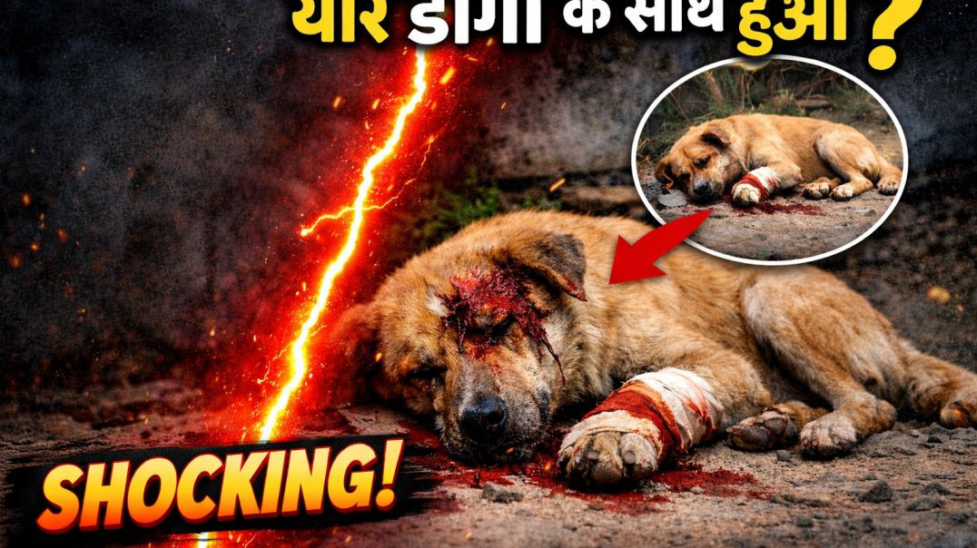 ⁣Ye kya hua dogi ko 🤯