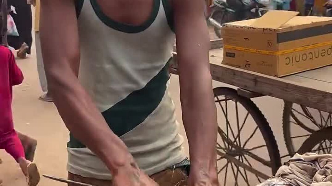 ⁣Coconut Artistry in Indian Street Food! 🌴🖌️ [Video]