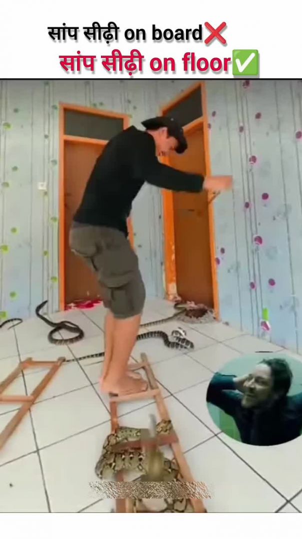 सांप सीढ़ी on board ❌ सांप सीढ़ी on floor ✅