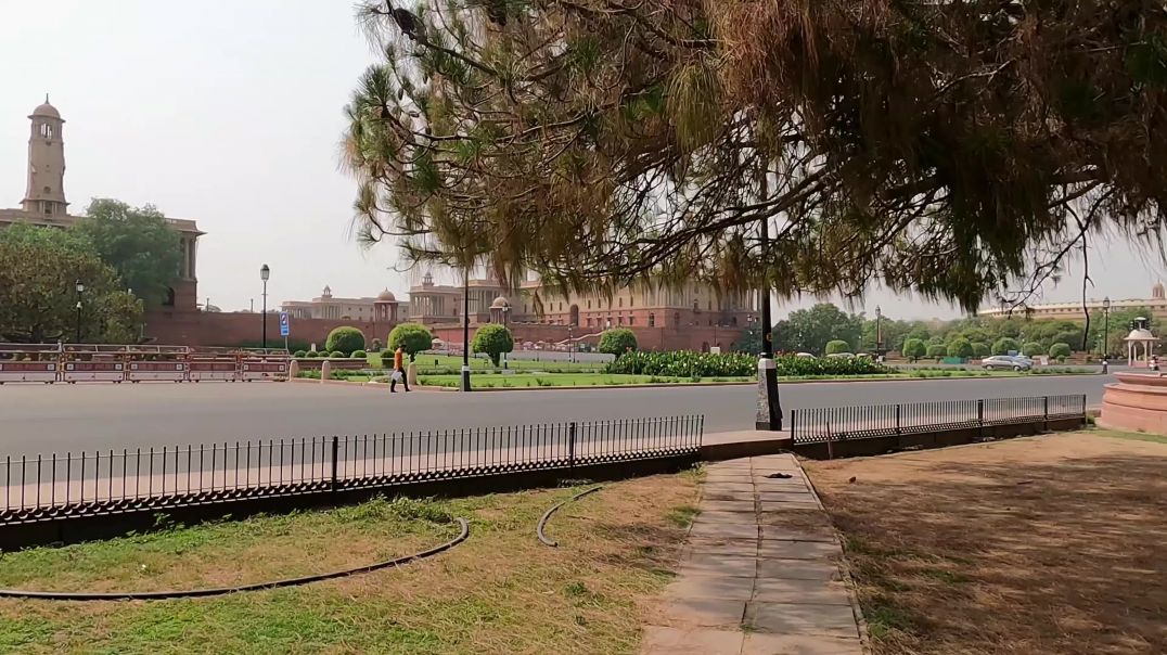 ⁣India Power Capital Walk 🇮🇳  | Inside Raisina Hill Lutyens Delhi | 4K Silent Documentary