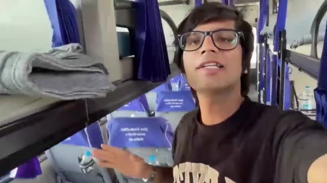 ⁣Sourav Joshi Vlogs __ Mummy Ji Bus Me Kha Chli __ Bus Ki Sari Seats Ko Booking Kr Liya __