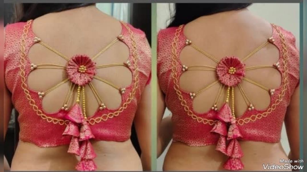 ⁣Most beautiful blouse design 💕