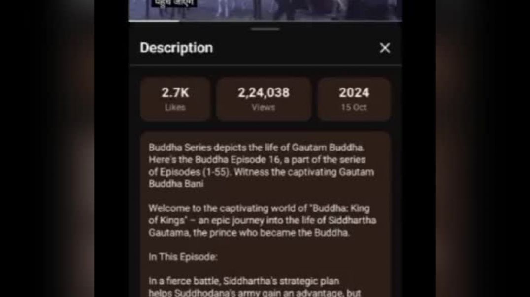 Sakyamuni buddha episode 16