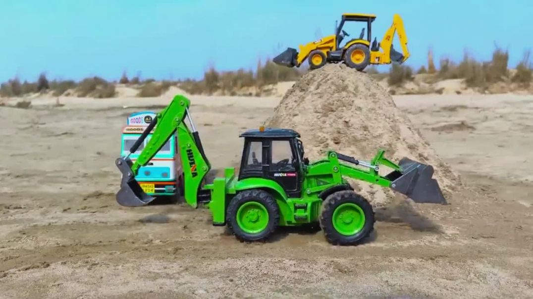 ⁣jcb tractor video cartoon 🚜🤯..