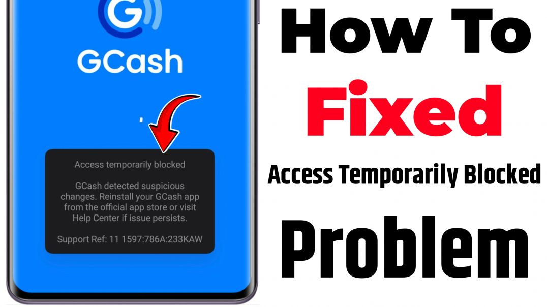 ⁣Fix GCash Access temporarily blocked. GCash detected suspicious changes