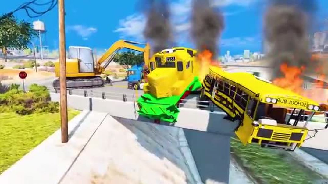 ⁣Superheroes_On_A_Motorcycle_Ride_Over_The_Sea_Along_The_Supper__Spider-Man_Bridge_GTA_5(360p)