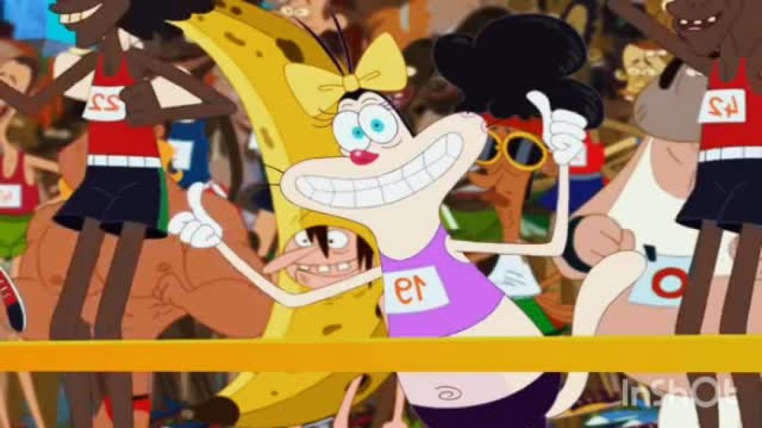 ⁣Oggy and the cockroaches in Hindi episode oggy karega race