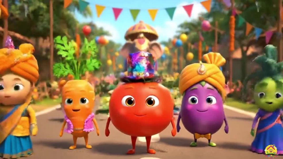 ⁣आलू की निकली बारात part 3 _ Aloo Ki Baraat _ Funny Kids Song _ kids _ Hindi Poem _ Hindi Rhymes(720P