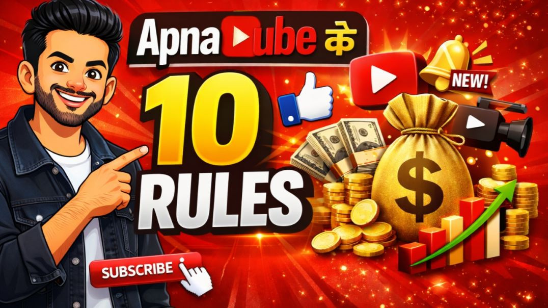 ⁣Apnatube ka 10 rules