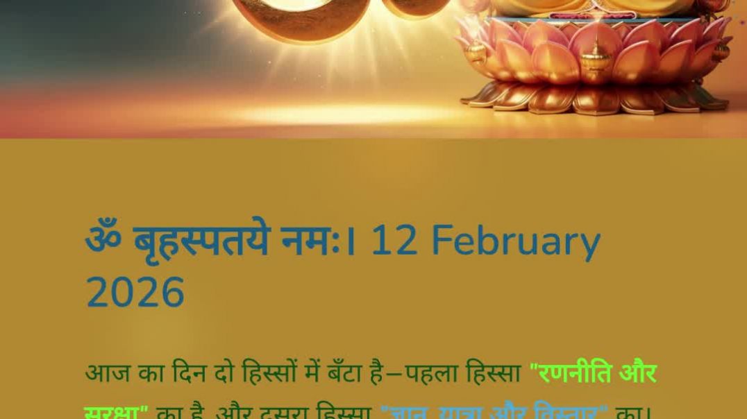 ⁣12 February 2026 राशिफल पंचांग | आज का पंचांग आज का राशिफल माघ कृष्ण दशमी ज्येष्ठा नक्षत्र #aajkarashifal 