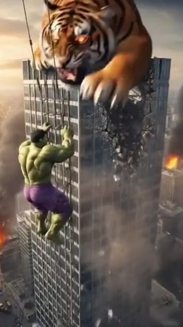 Hulk ne kaise pakda gusse wala Sher? Dekhiye ye Zabardast Action! 😱💪