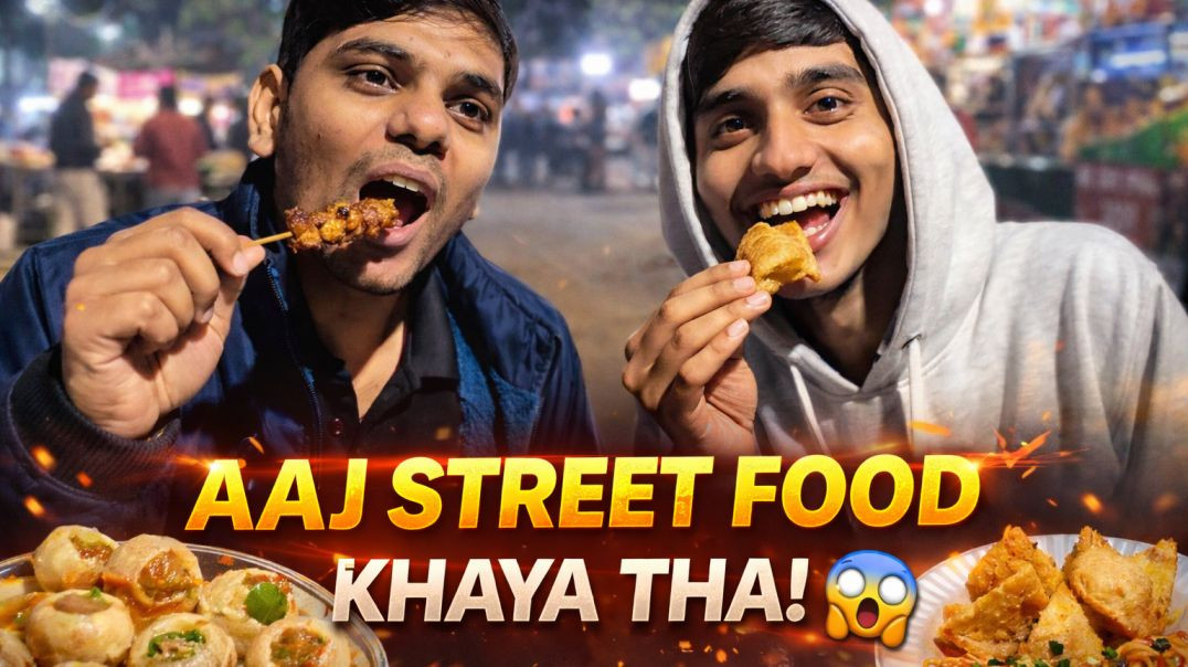⁣Street food with Friend || Vlog 5