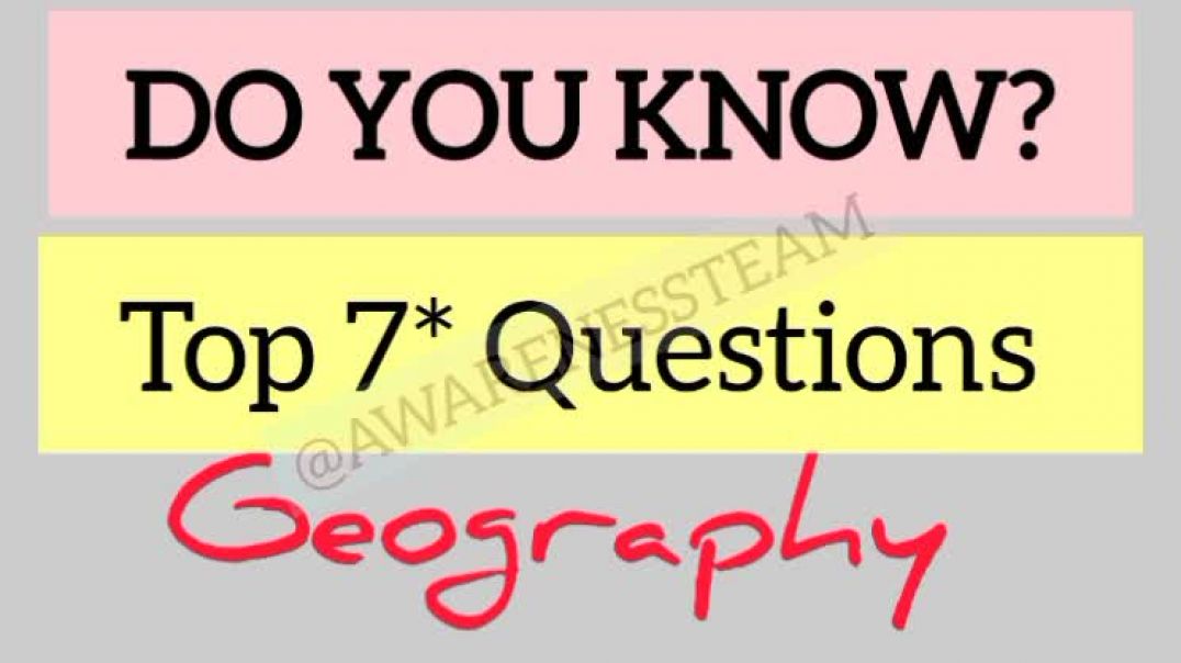 ⁣Do you know ?? Top 7 Geography Question for Competitive Exam #geography #ugcnet #apnatube #viral