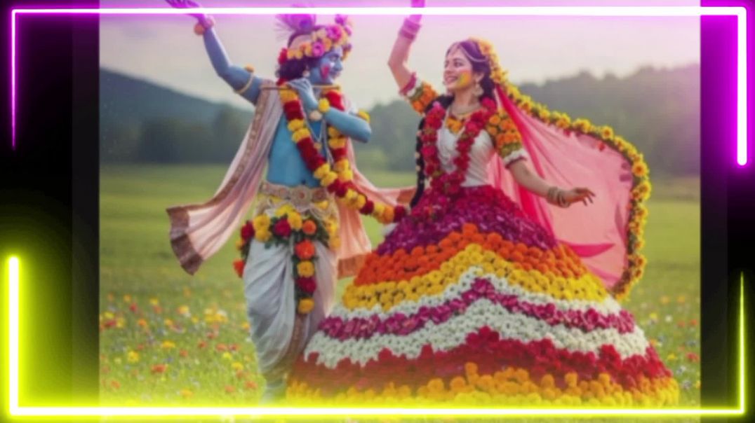 ⁣आज ब्रज में होली रे.. रसिया... Holi special Shri Krishna 🙏 bhajan song
