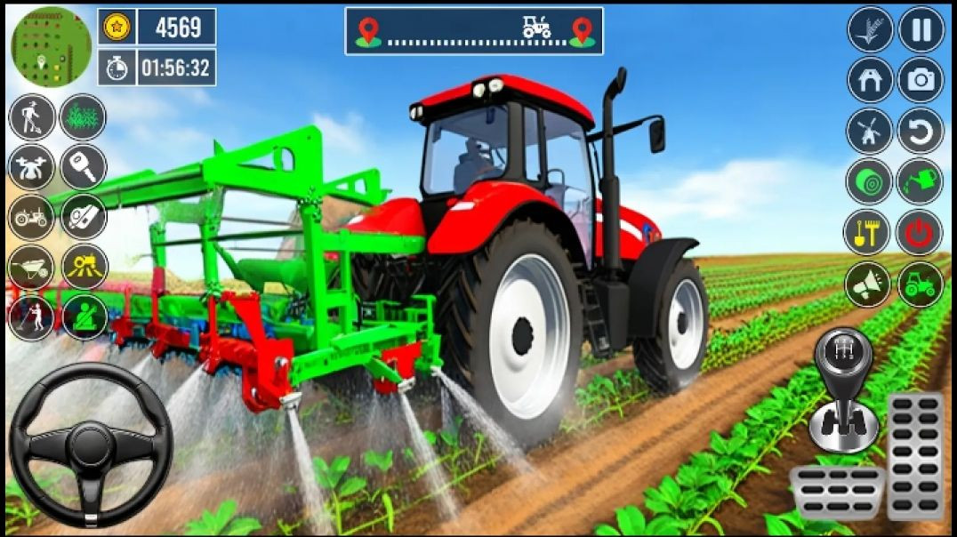 ⁣Modern Tractor Farming Driving Simulator 3D _ Game New Tractor Games - Android Gameplay