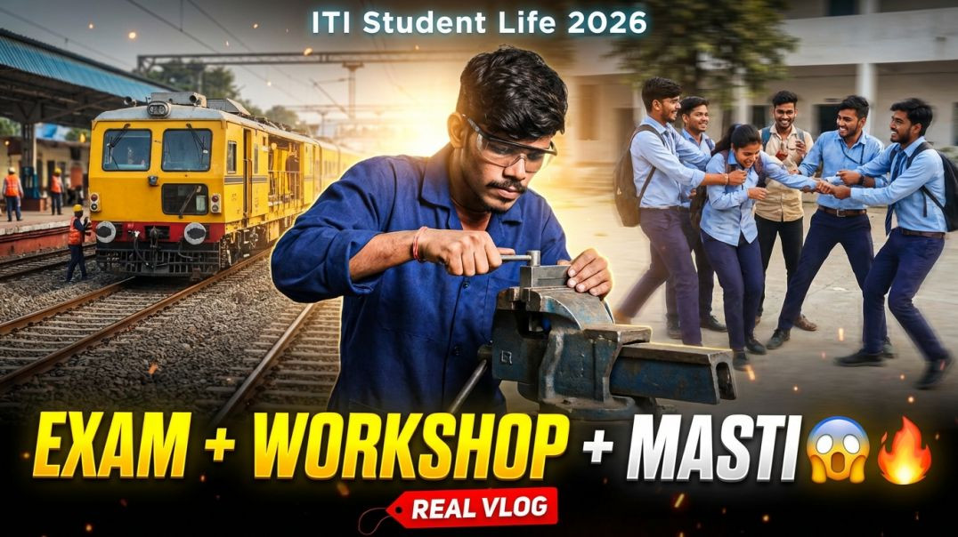 ⁣🔥 ITI Student Life Vlog 2026 | Exam, Workshop & Masti Ka Real Truth 😱 #krishna vlogs