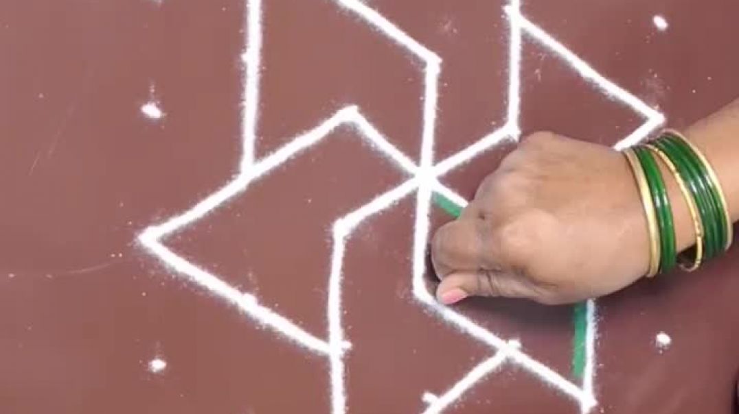 Beautiful Colorful Rangoli 🌸✨ | Easy Flower Rangoli Step by Step 🎨 | Festival Special