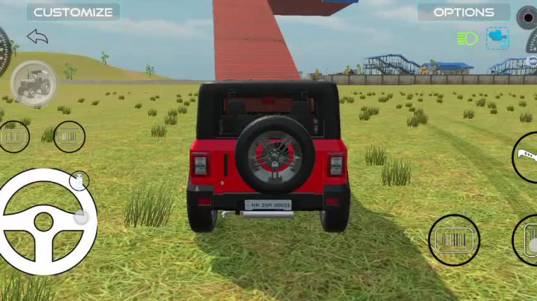 ⁣Indian cars modified Thar gaming video 😊