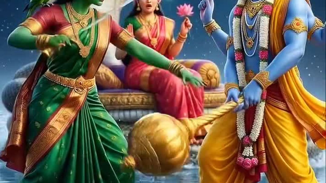 ⁣तीन स्तनों वाली वो राजकुमारी जिसको शिव से विवाह करने के लिए देती पर आना पड़ा।