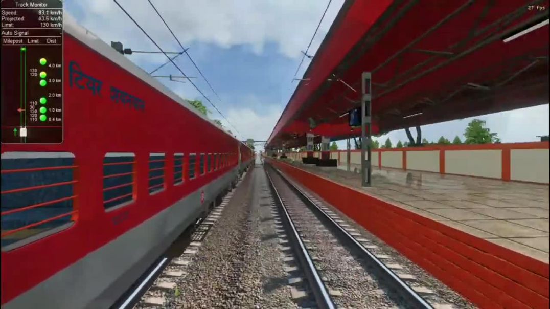 Ser rajdhani expresa high speed action msts train sim pc gameplay #rajdhaniexpress