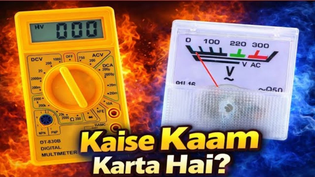 ⁣Voltage meters work