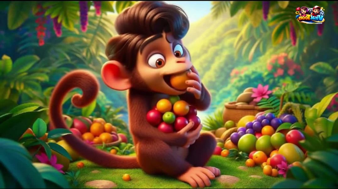 ⁣The Tale of the Selfish Monkey and the Crocodile_s Back _ Panchatantr Tales Moral Story Hindi Kahani