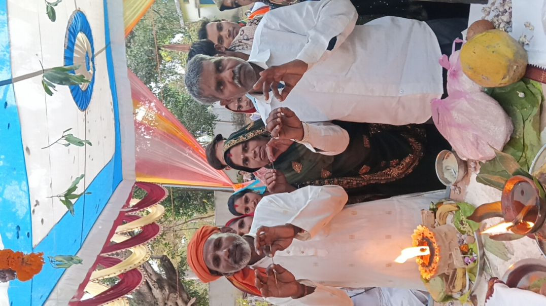 ⁣गाँव में कबीरदास के मंदिर मव कार्यक्रम..!