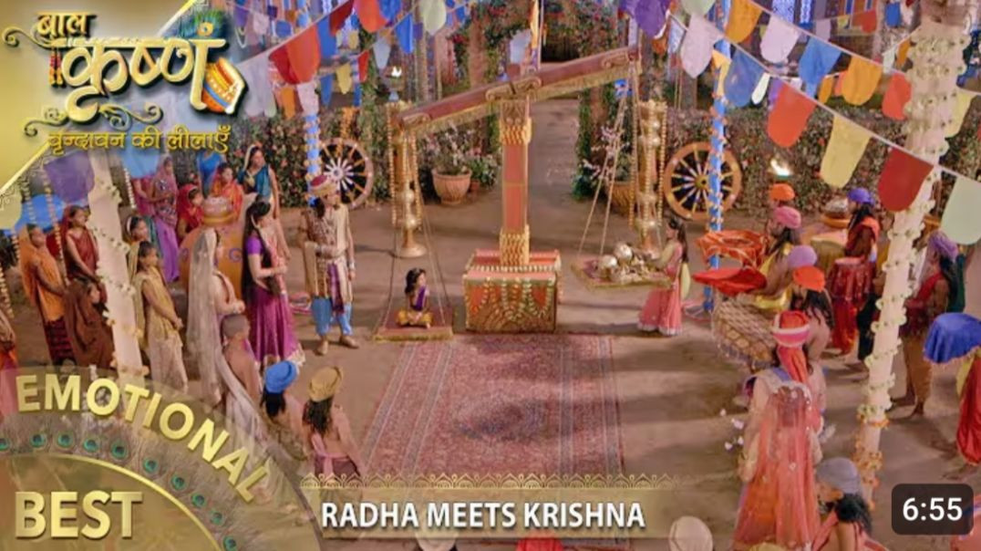 ⁣Baal_Krishna___Radha_Meets_Krishna___Best_Emotional_Scene___Swastik_Production_India(360p)