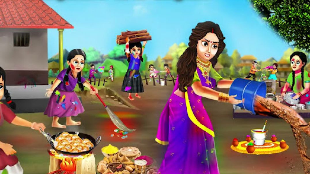 ⁣प्यां और ज़ालिम चाची की होली