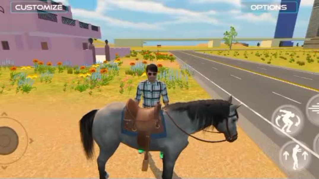 ⁣में अपने घोड़े को लेकर निकला खेत....