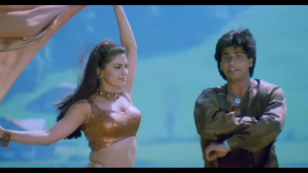 ⁣Kathai Aankhon Wali Ek Ladki 4K Video Song l Duplicate l Shah Rukh Khan, Juhi Chawla, l Kumar_Sanu_M