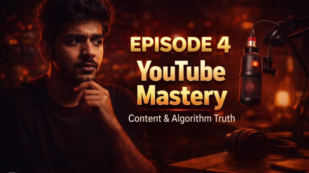 ⁣YouTube Mastery Podcast  EPISODE 4 | Content &  Algorithm Truth (Hindi)