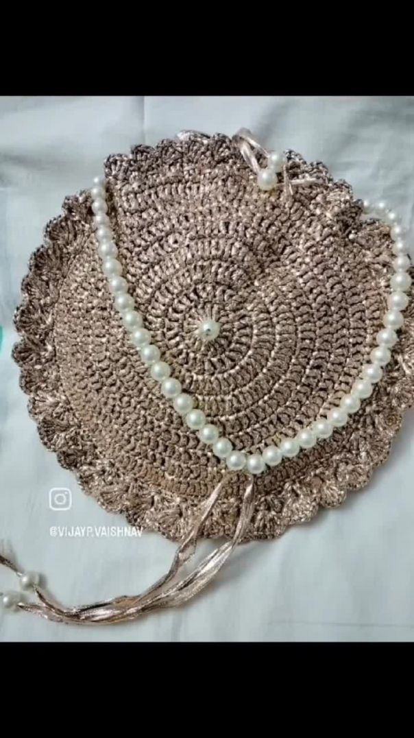 Gota lace purse #rajwadi bag#partywear#crochet #handmade