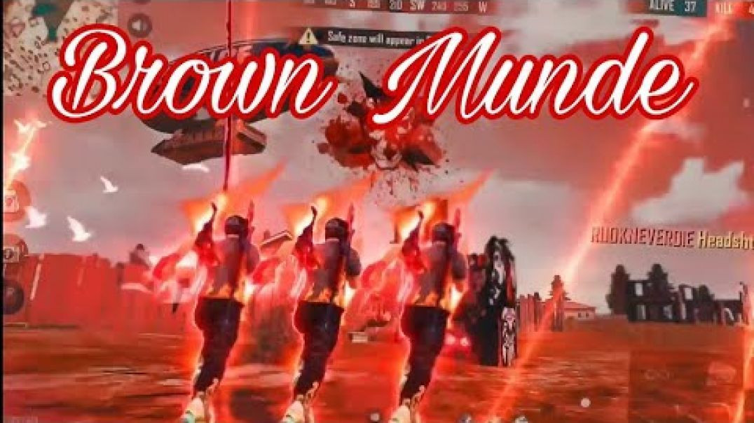 ⁣Brown Munde Free fire Dj Song With Free fire Montage  #brownmundefreefiresong  Mk war gaming - Mk War Gaming (720p,