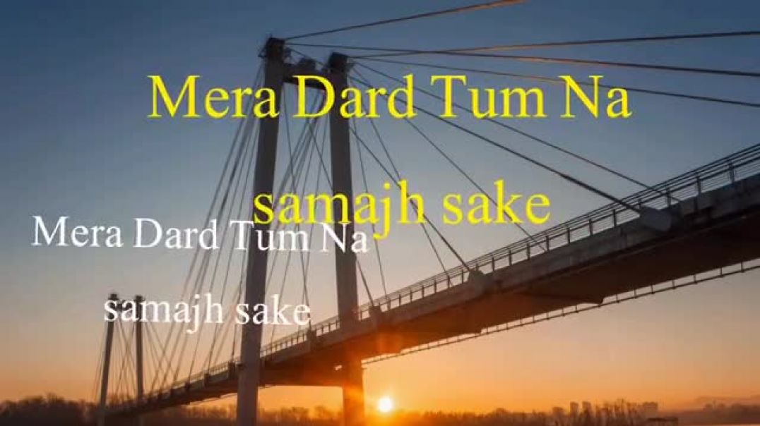 ⁣Mera Dard Tum Na samajh sake__New vedio viral video(360P)