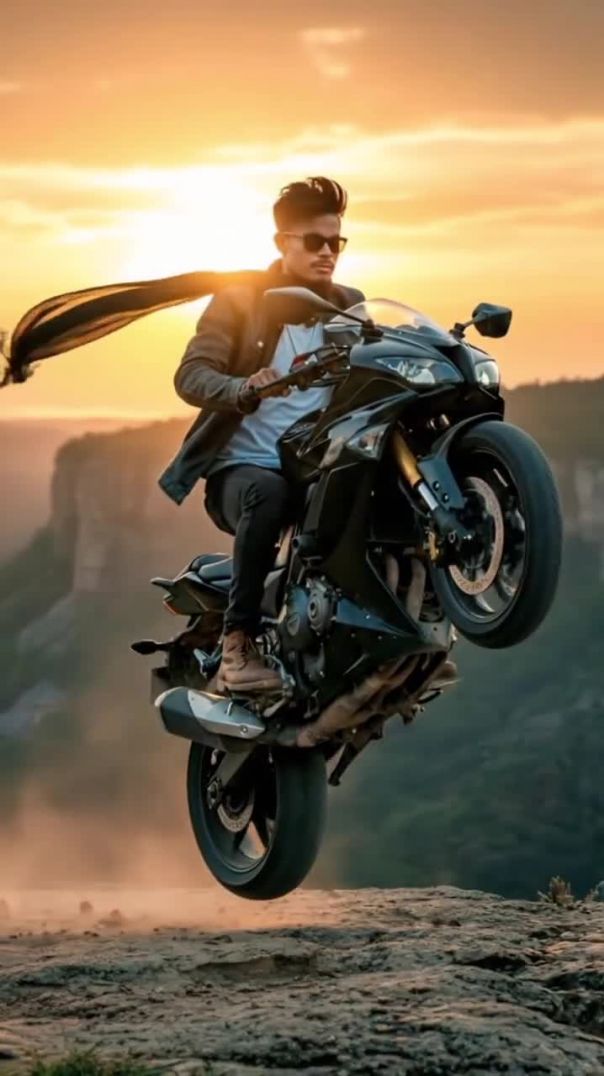 Drag Strip _Suzuki Hayabusa Backflip#bike #bikelover #bikeride #aivideo #aishorts #aibike