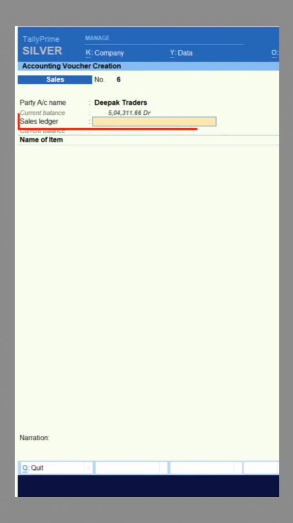 Voucher class tally prime