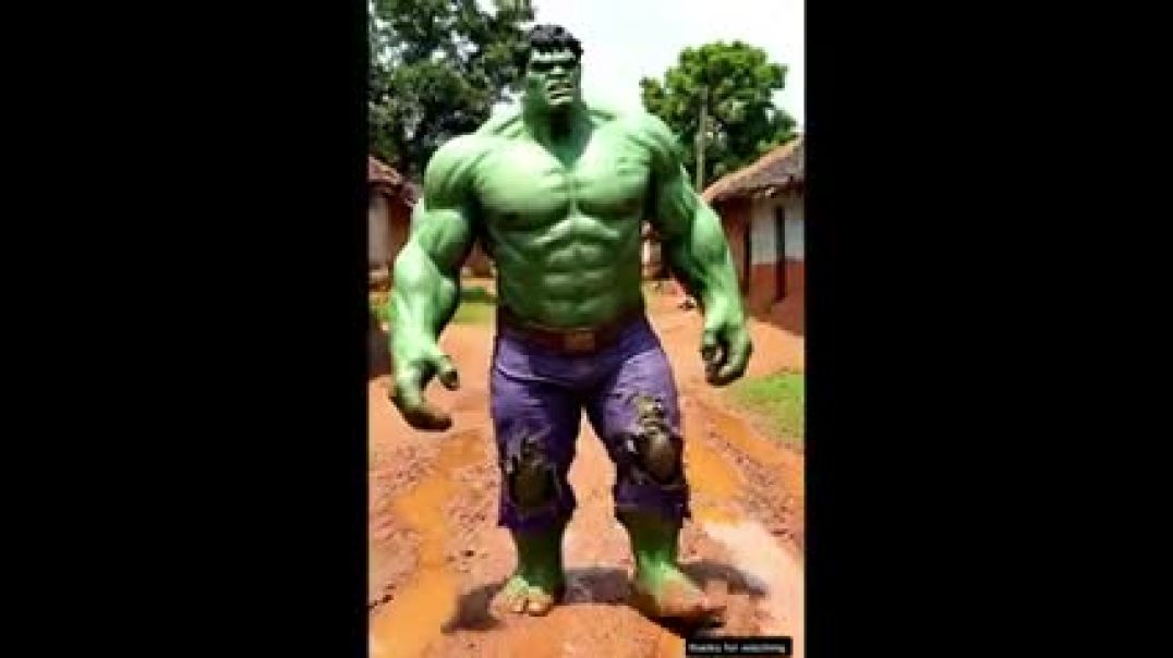 ⁣Nalayak Hulk Ai long video 😲😲😲😲 ! Hindi funny cartoon 🤣  shot episode #ai #hulk #hulksmash #funny