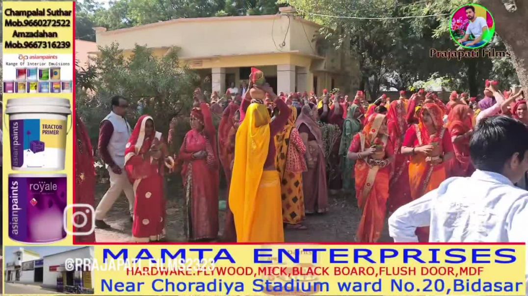 ⁣2121 कलश के साथ शोभा यात्रा