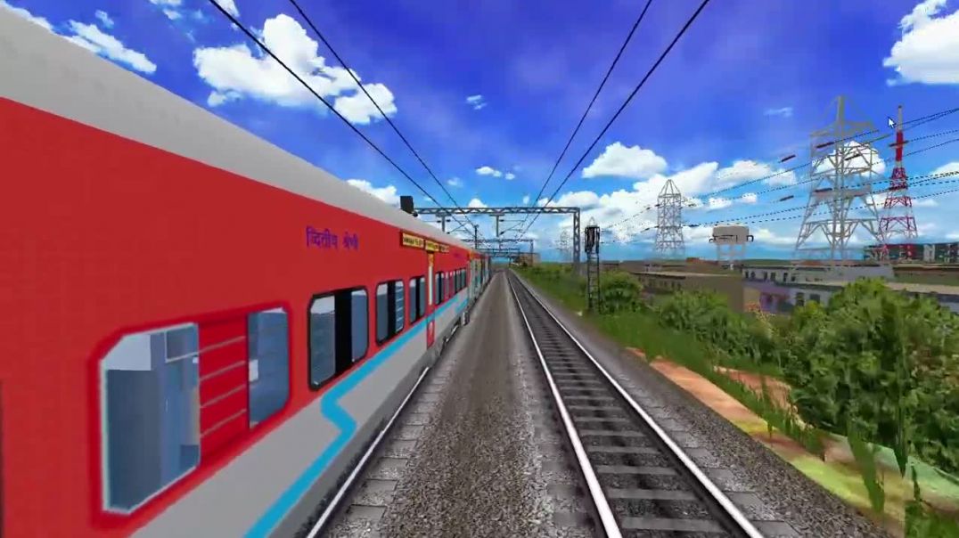 Purvanchal v4 journey in lhb rakes wdm3d alco beast mode