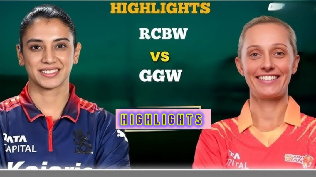 ⁣Royal Challengers Bengaluru Women vs Gujarat Giants Women, 9th Match
