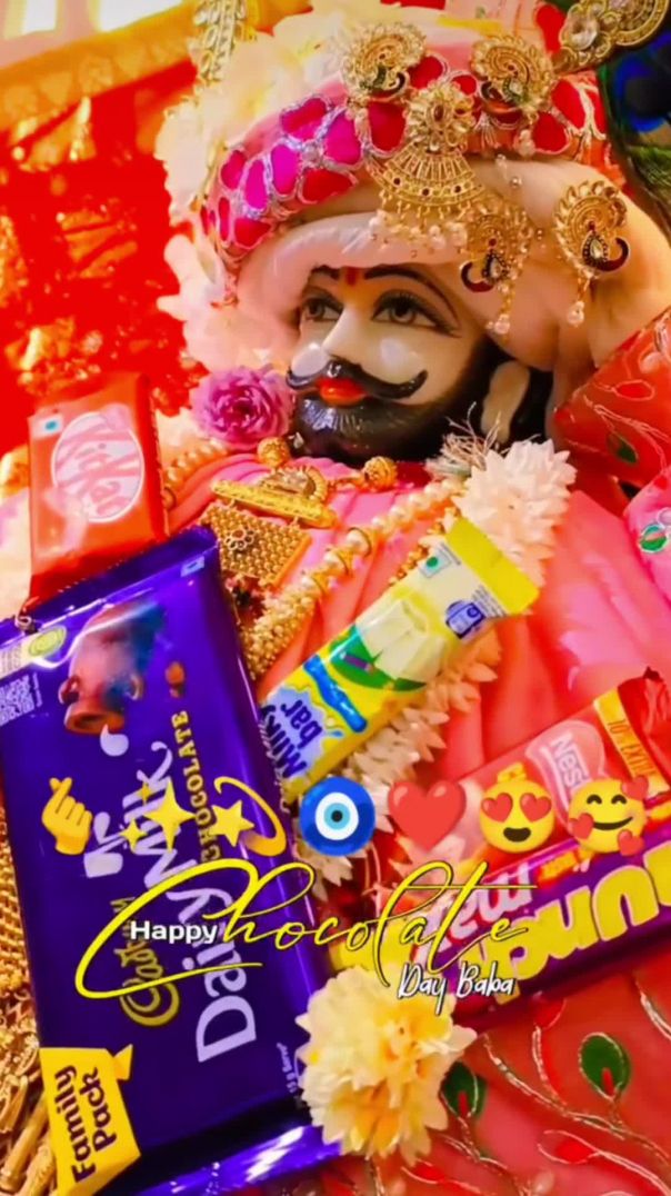 Happy chocolate day baba shyam🌿🍫