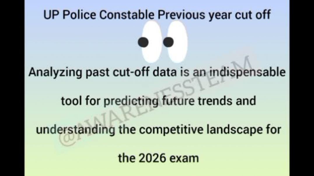 ⁣UP Police constable previous year CUT OFF 📴 👮👮‍♀️👮‍♂️🚨🚔🚓