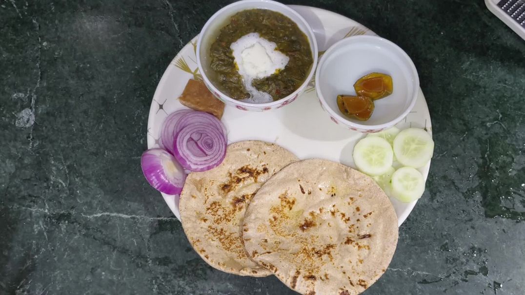 ⁣#indian food Hari sabji#